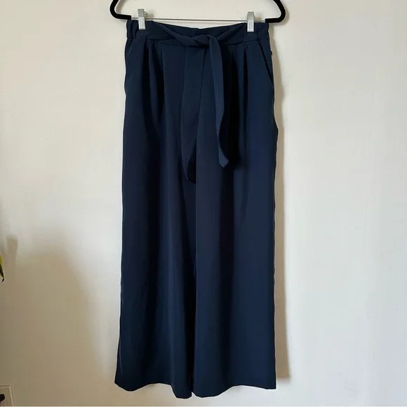 Lululemon Noir Wide Leg Pants In True Navy Size 10 - Picture 4 of 7